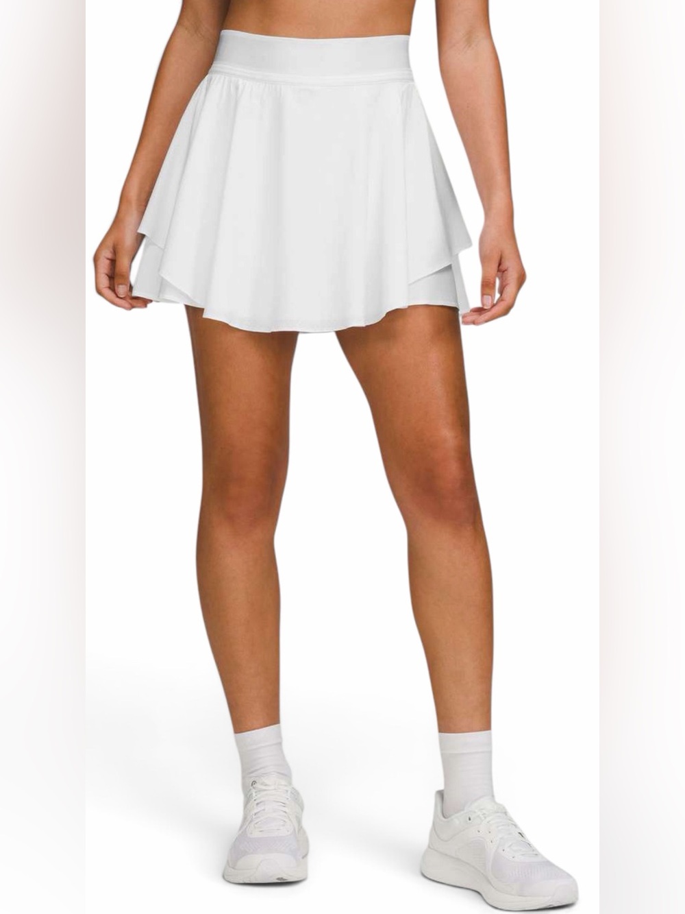 Lululemon – Court Rival Perforated High-Rise Skirt * Long – White – Sz. 6
